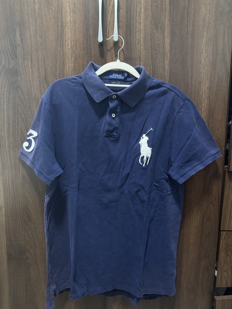 RL, bape, tommy, burberry, boss polos (Category: Tshirts & Polo Shirts ) located in Iloilo. Submitted by lorenzoivan (Listing ID 1460129434, Image 3). Description: (ALL AUTHENTIC) POLOS FOR SALE RL beige/light gray colored pony polo M fits L: 22.5x27.5in Used condition ₱1,200 Bape black polo M in tag fits XS to S: 18x24.5in Good condition ‼️SOLD‼️ RL big logo polo M: 21x 27front 28.5back in Good condition ₱850 TH pink 85 polo S: 18x 25front 27bac