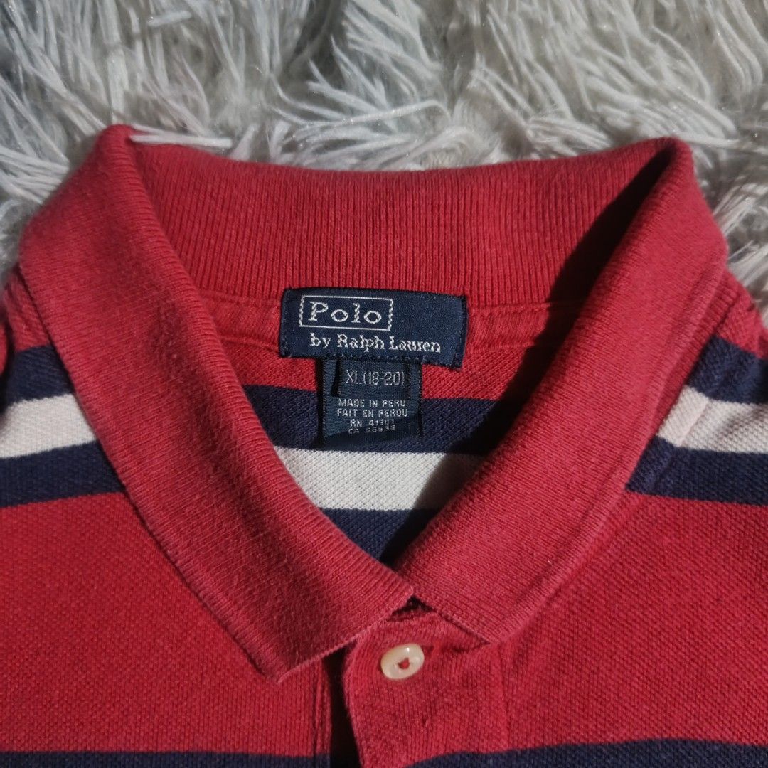 RL POLO LONG-SLEEVES (Category: Activewear) located in Cagayan de Oro. Submitted by bud_thrift_383 (Listing ID 1460249239, Image 3). Description: 28x19 still in good condition issues: not visible yellow stains small repared pinhole.