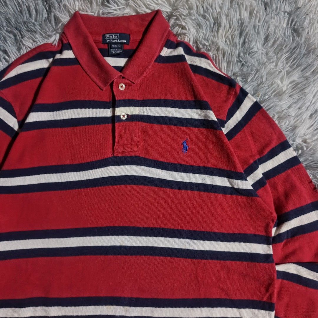 RL POLO LONG-SLEEVES (Category: Activewear) located in Cagayan de Oro. Submitted by bud_thrift_383 (Listing ID 1460249239, Image 2). Description: 28x19 still in good condition issues: not visible yellow stains small repared pinhole.