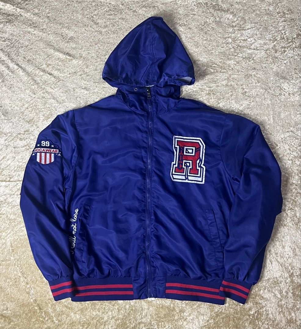 Rocawear Y2K windbreaker (Category: Coats, Jackets and Outerwear) located in Iloilo. Submitted by alwen_thrifting (Listing ID 1460296383, Image 1). Description: Dimension: 24x27 Color rate: 9.5/10 Excellent condition Flawless.
