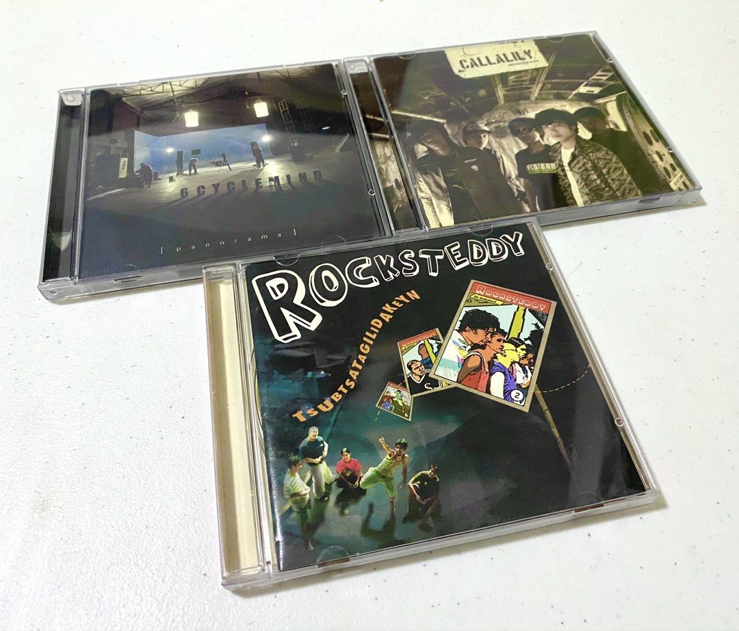 Rocksteddy, 6cyclemind, Callalily CDs ( OPM ) (Category: CDs & DVDs) located in Paranaque City. Submitted by zinozagala (Listing ID 1460128469, Image 1). Description: Rocksteddy - SOLD 6cyclemind - ₱ 700 Callalily - SOLD.
