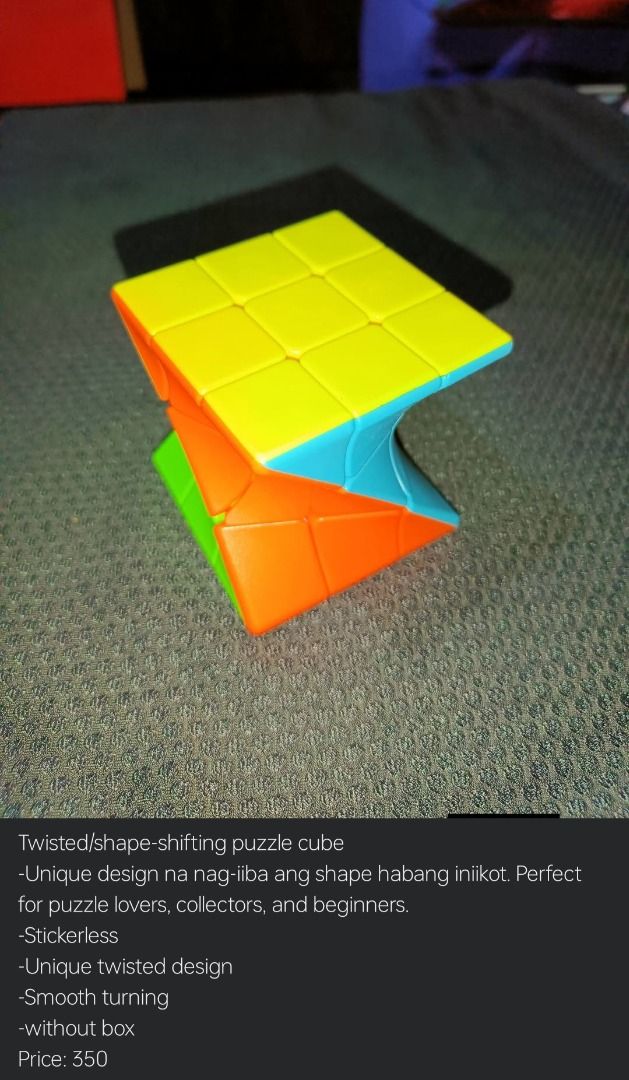 Rubiks Cubes (Category: Board Games & Puzzles) located in Caloocan City. Submitted by conan.arc (Listing ID 1460197155, Image 3). Description: The details are in each photos..