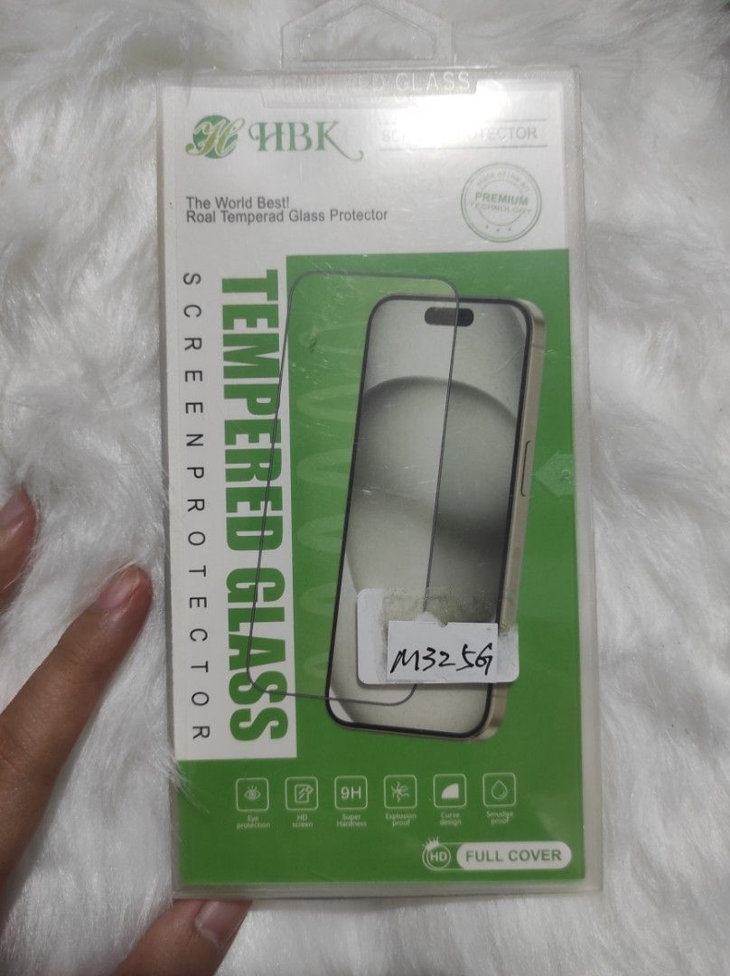 Samsung Galaxy M32 5G Tempered Glass (Category: Other Mobile & Gadget Accessories) located in Bacoor. Submitted by agathadoc.97 (Listing ID 1460126189, Image 1). Description: - HBK Full Cover Tempered Glass Screen Protector - 9H Hardness for superior scratch and crack resistance - Includes wet/dry wipes and dust-absorber for easy installation - Protects your phone screen effectively.