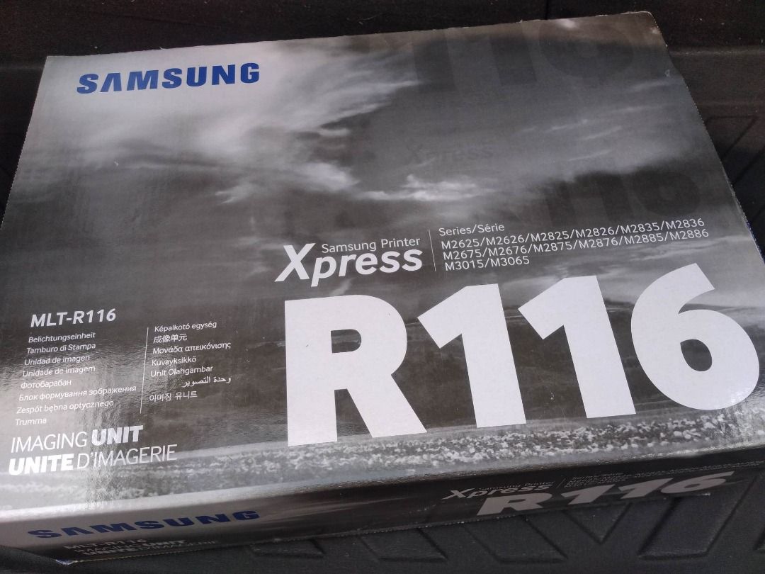 Samsung Xpress MLT-R116 Imaging Unit (Category: Printers, Scanners & Copiers) located in Quezon City. Submitted by pureflower-426f (Listing ID 1460168744, Image 3). Description: - Brand New, Sealed Samsung MLT-R116 Imaging Unit - Compatible with Samsung printer models: M2625, M2675, M2825, M2875, M2835, M2886, M3015, M3065 - Yields up to 9,000 pages 💯 100% Customer Satisfaction 📦 Big Discounts for Bulk Orders 🚚 FREE Delivery within Metro Manil