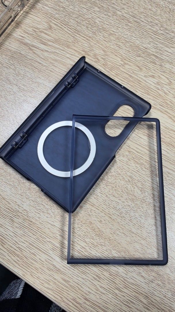 Samsung z fold 8 case (Category: Cases & Sleeves) located in Makati City. Submitted by auno520hda (Listing ID 1460165481, Image 3). Description: selling my prelove fold 8 case. clear and blue one. blue 150p clear 350p together 450p meet up in Makati please text me in English.