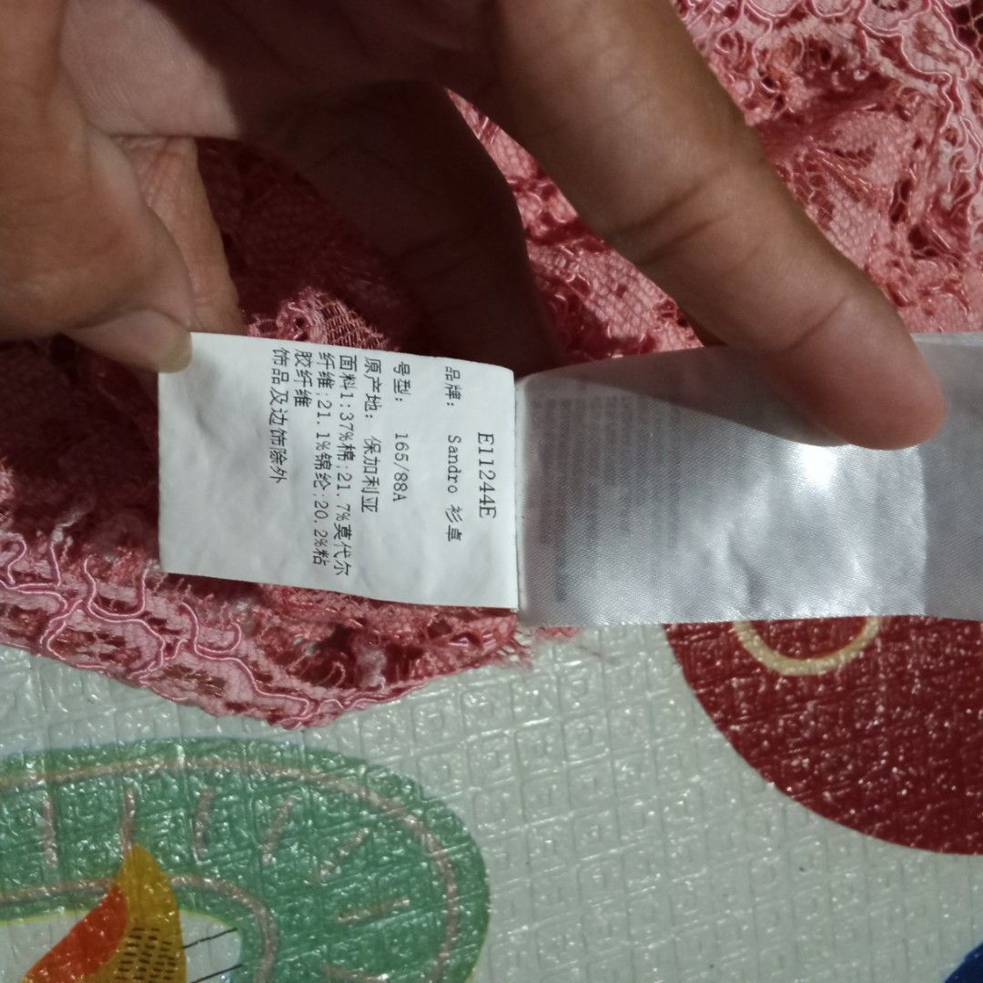 Sandro (Category: Blouses) located in Manila. Submitted by tcbukay_zxc25 (Listing ID 1460255536, Image 3). Description: Sandro women's waistline 18 length 22.