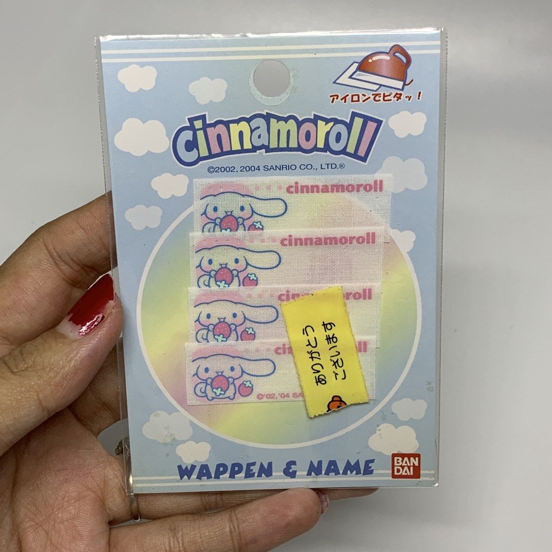 Sanrio Cinnamoroll Iron-on Name Labels (Category: Stationery & School Supplies) located in General Trias. Submitted by shxx_phine (Listing ID 1460131779, Image 1). Description: 📌LP posted, PLS refrain from haggling 📌 all items are japan surplus finds 📌 STRICTLY mine now, pay after invoice 📌 NO RUSH shipping (we ship every tues & fri, depending on our availability) 📌 NO cancellation, return and refunds mod | j&t, lalamove mop | gcash , mariba