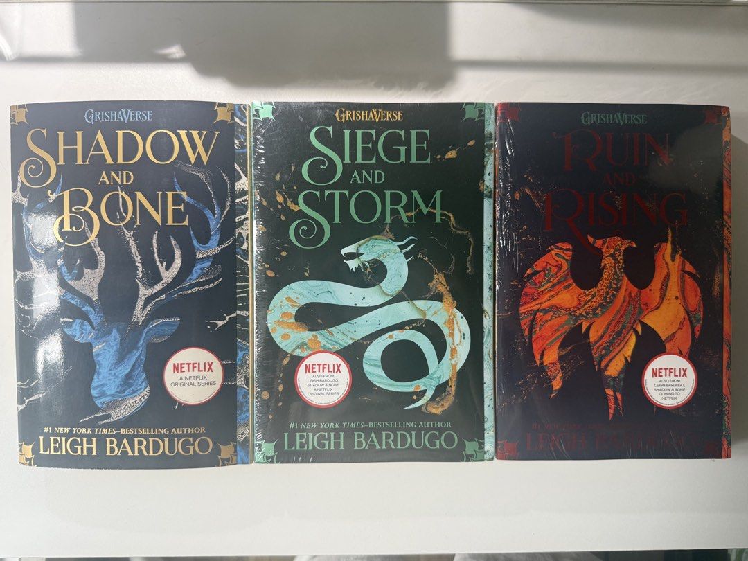 Shadow and Bone Trilogy (Softcover) (Category: Storybooks) located in Quezon City. Submitted by cheezwizz (Listing ID 1460144592, Image 1). Description: RFS: Need extra funds po Individual pricing: 🟩 Shadow and Bone - P300 🟩 Siege and Storm (Sealed) - P500 🟩 Ruin and Rising (Sealed) - P500 Set price: P1400 Prices are negotiable MOP: Gcash only MOD: Lalamove Loc: QC (Fairview).