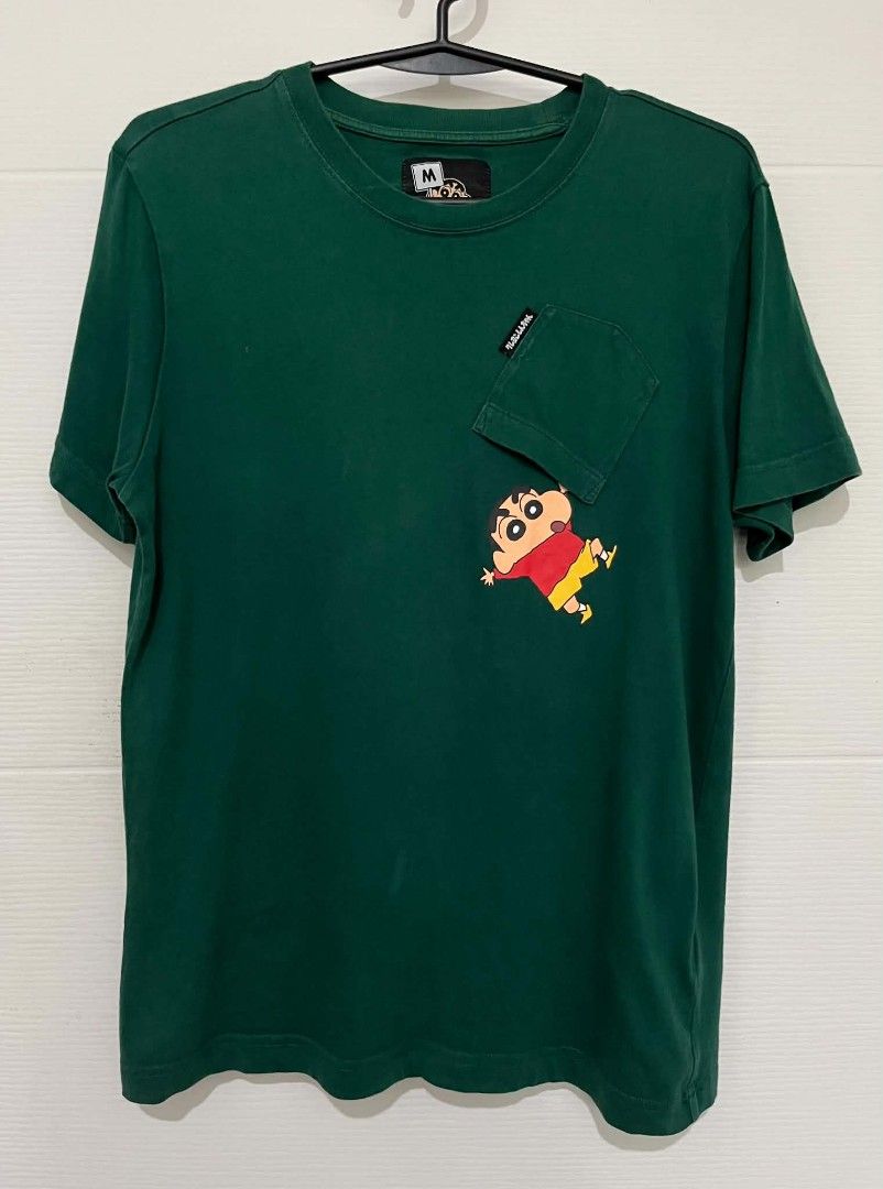 SHINCHAN - UPSIDE DOWN POCKET DESIGN TSHIRT (Category: Tshirts & Polo Shirts ) located in Villasis. Submitted by aalvar.collection (Listing ID 1460201036, Image 1). Description: Selling Shinchan - Upside down pocket design TShirt for Php300 only. -wyswyg -no issues but still preloved -color condition as image shown -preloved item, need wash -complete tags -free shipping nationwide -dimension: Chest - 46cm / length - 64cm Mop: Gcash Mod: Meetup, J