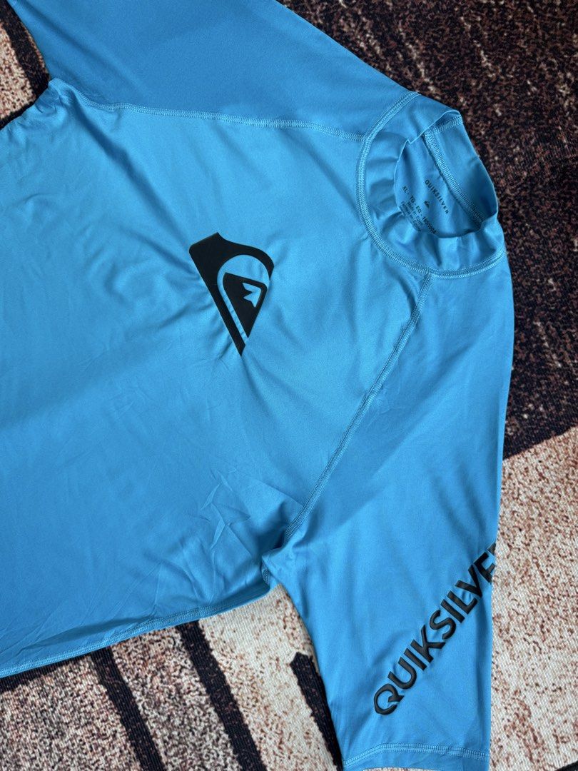 short-sleeve Quiksilver rash guard (Category: Swim Top & Rash Guards) located in Abulug. Submitted by jv1122 (Listing ID 1460193117, Image 3). Description: short-sleeve Quiksilver rash guard no major flaws 20x29 dimes.