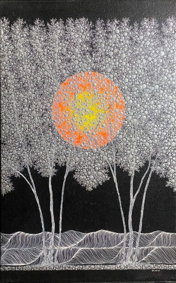 Silent Dusk Horizon - Ian Maigan (Category: Art & Prints) located in Taguig. Submitted by drybrushgallery (Listing ID 1460125466, Image 1). Description: Silent Dusk Horizon Ian Maigan, 2026 Acrylic on Canvas Artwork Dimension: 23.6" x 15.7" with Certificate of Authenticity PM FOR INQUIRY 0917 565 2917 .