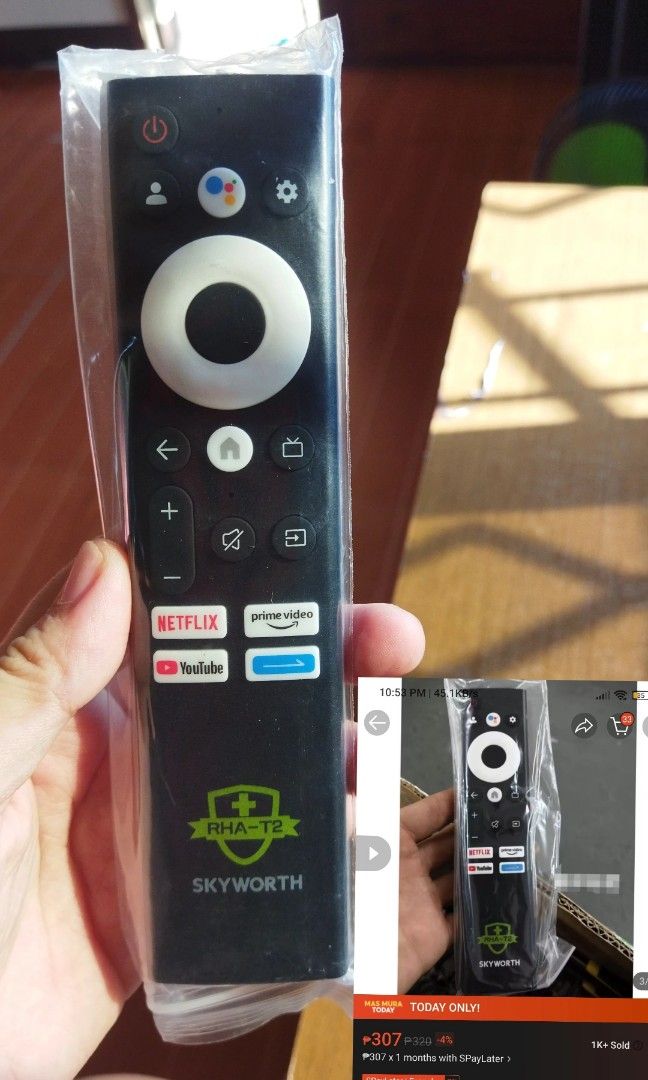 Skyworth voice replacement remote (Category: TV) located in Oas. Submitted by ali_shop_assorted_item (Listing ID 1460156296, Image 1). Description: New and Unsealed/ Unused Items from Unclaimed parcels mystery sack NO COD ❗ For shipping: JNT courier For pick up/meet up: Calzada Oas Albay.