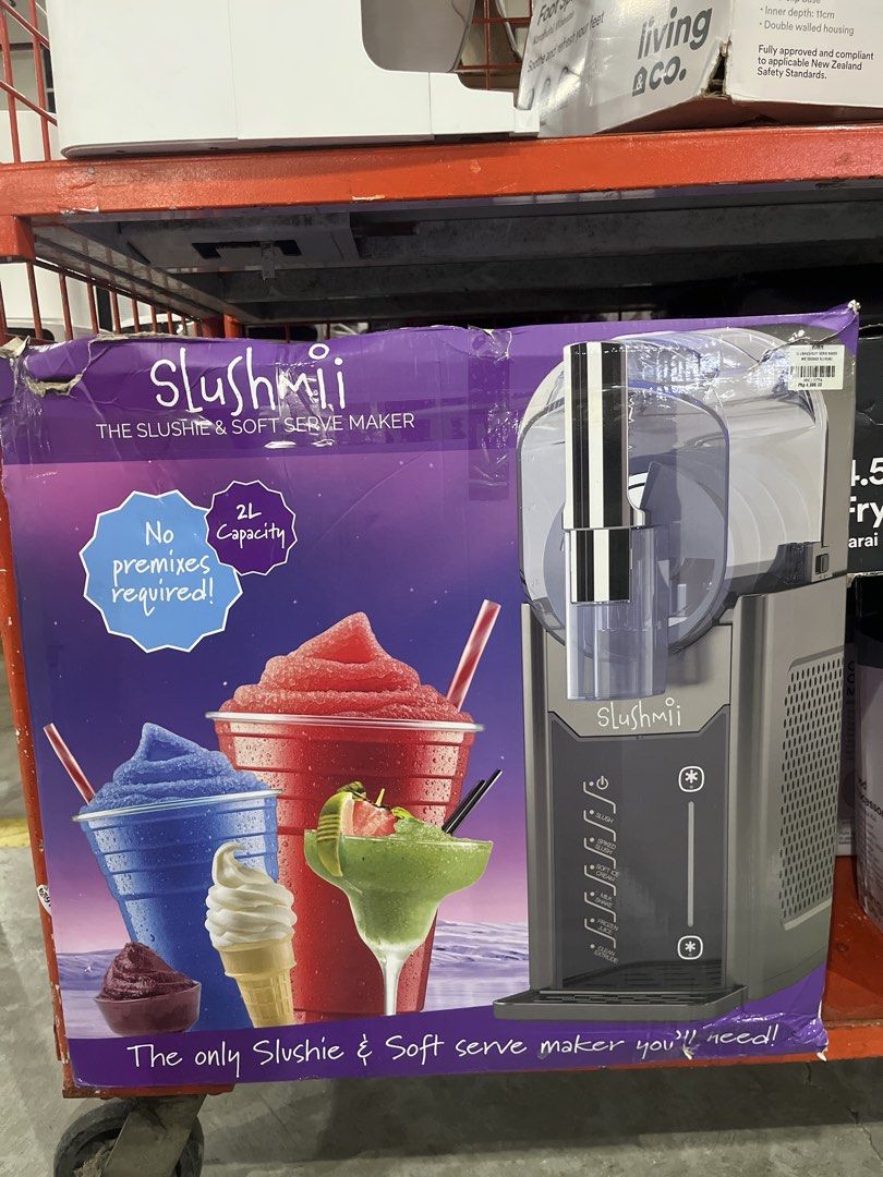 Slushmii The Slushie & Soft Serve Maker (Category: Coffee Machines & Makers) located in Caloocan City. Submitted by hmr.gomez (Listing ID 1460221112, Image 1). Description: - Create your own slushies and soft serve ice cream at home. - Large 2L capacity. - No premixes required; use your own favorite ingredients. - Versatile machine for parties or everyday enjoyment. - The only slushie and soft serve maker you'll need..