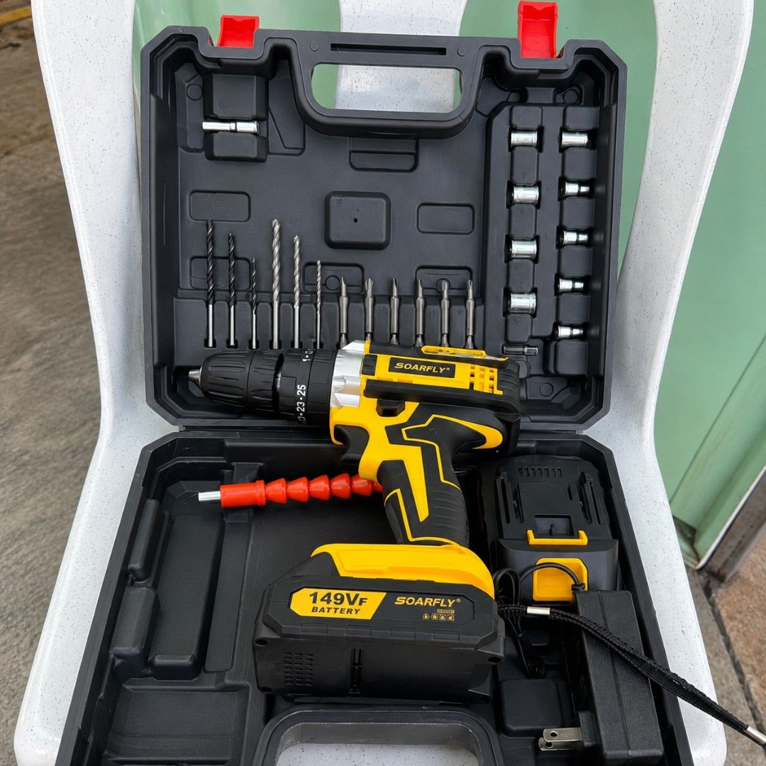 Soarfly Cordless Hammer Drill Brandnew (Category: Home Improvement Tools & Accessories) located in Quezon City. Submitted by dailydealhub (Listing ID 1460107850, Image 3). Description: Isa po akong Affiliate, kaya wala po akong on-hand na product. Kung gusto niyo pong mag-order ng product na katulad ng nasa listing, click niyo po ang link sa ibaba para ma-direct po kayo sa Store..