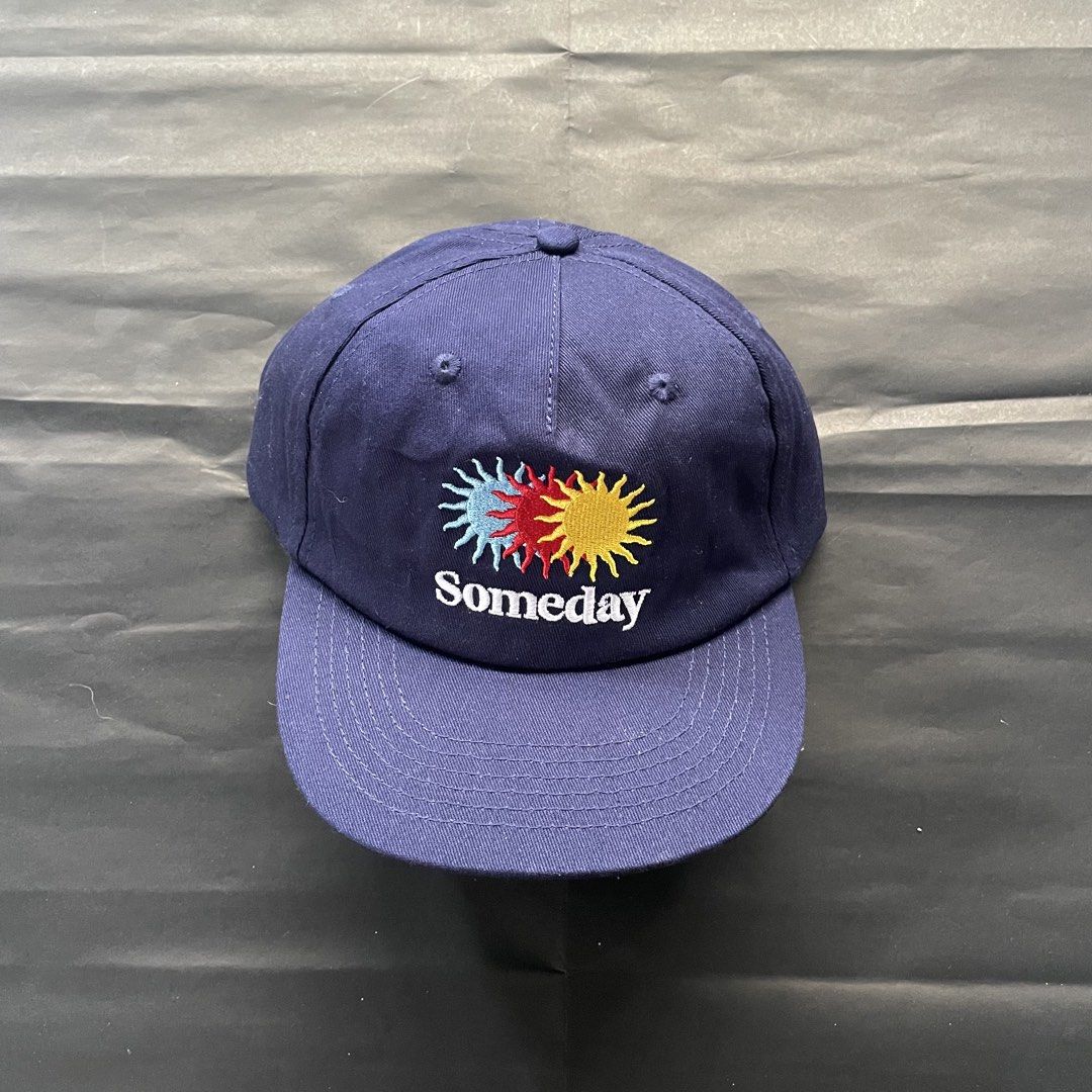 Someday Fabrication Midnight Eclipse Navy (Category: Caps & Hats) located in Manila. Submitted by sydge_ (Listing ID 1460172702, Image 1). Description: - Navy blue cap from Someday - Features a colorful sun embroidery with brand name - Adjustable strap at the back for a good fit - Made in Australia - Great for everyday wear.