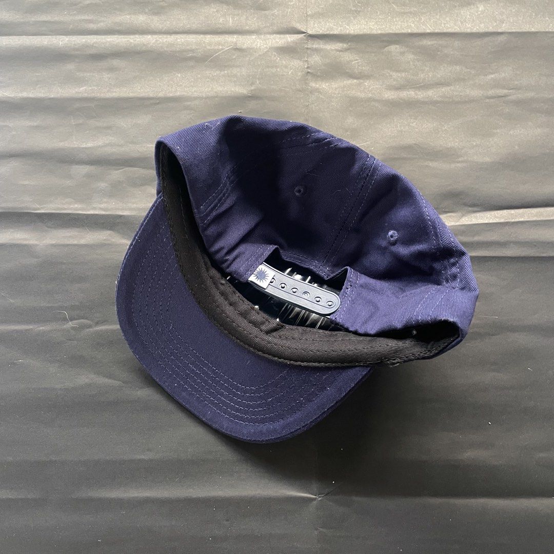 Someday Fabrication Midnight Eclipse Navy (Category: Caps & Hats) located in Manila. Submitted by sydge_ (Listing ID 1460172702, Image 2). Description: - Navy blue cap from Someday - Features a colorful sun embroidery with brand name - Adjustable strap at the back for a good fit - Made in Australia - Great for everyday wear.