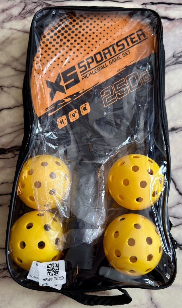 Pickleball Rackets Set and 4 Pickle Ball (Category: Racket and Ball Sports) located in Makati City. Submitted by sapnasajnani (Listing ID 1460141169, Image 2). Description: Hi! I am selling brand new sealed Pickleball set, complete with 2 pickleball Rackets with 4 pickleballs ALL for 549 pesos only. Meetups possible at Paseo de Magallanes makati or lalamove pickup / cash on delivery possible. Please let me know if interested. Thanks Specification