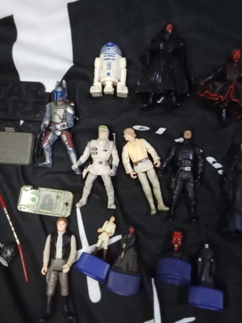 Star Wars Action Figures Lot - Various Characters (Category: Figurines & Statues) located in Marikina City. Submitted by truecat_6654e7 (Listing ID 1460140692, Image 2). Description: - Collection of Star Wars action figures - Includes iconic characters like Darth Vader, Luke Skywalker, R2-D2, and others - Some figures come with accessories - Ideal for any Star Wars enthusiast or collector - Sold as a complete lot.
