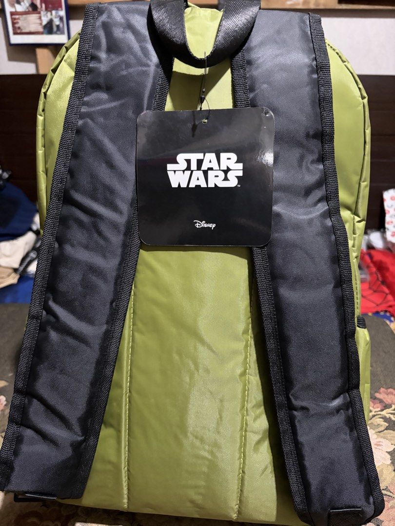 Star Wars Backpack - Green with Stormtrooper Graphic (Category: Backpacks) located in Santa Barbara. Submitted by pickersdelight (Listing ID 1460244898, Image 2). Description: - Cool green Star Wars backpack - Features a Stormtrooper graphic on the front pocket - Spacious main compartment - Adjustable padded straps for comfort - Ideal for school or everyday use - Officially licensed Star Wars merchandise Dimension: Width: 14 inches Length: 17.5 i