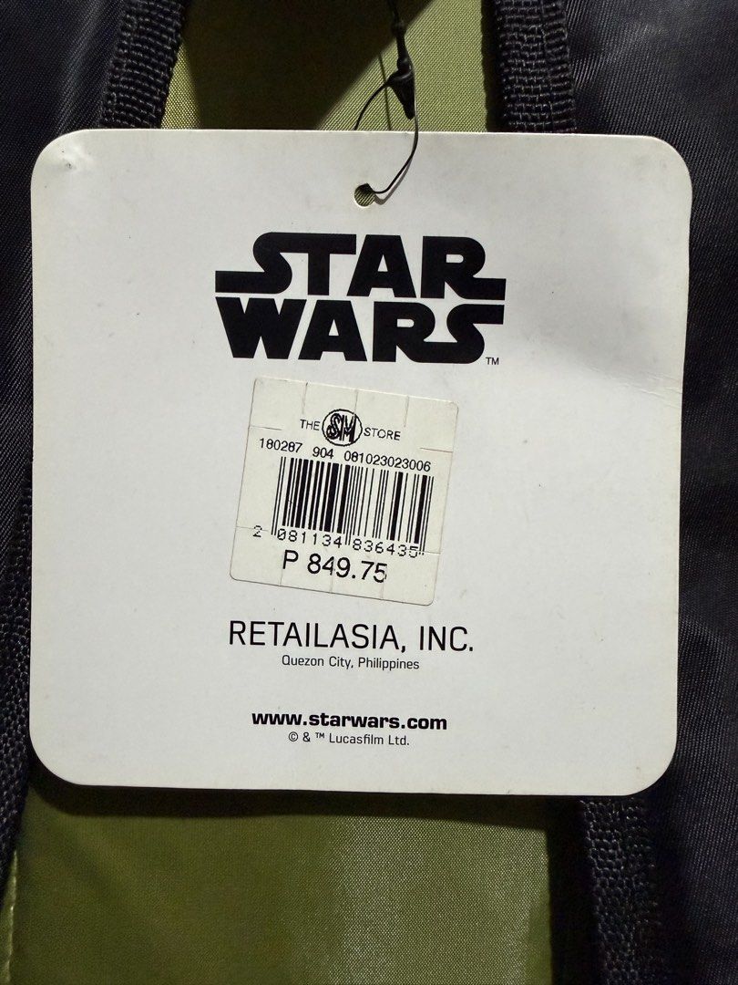 Star Wars Backpack - Green with Stormtrooper Graphic (Category: Backpacks) located in Santa Barbara. Submitted by pickersdelight (Listing ID 1460244898, Image 3). Description: - Cool green Star Wars backpack - Features a Stormtrooper graphic on the front pocket - Spacious main compartment - Adjustable padded straps for comfort - Ideal for school or everyday use - Officially licensed Star Wars merchandise Dimension: Width: 14 inches Length: 17.5 i