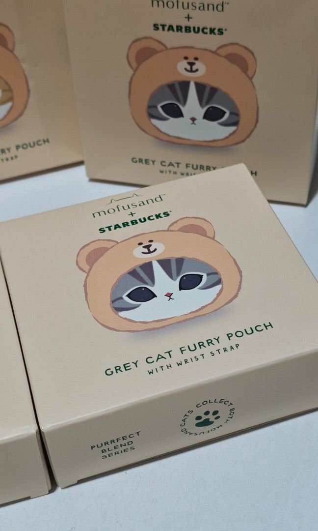 Starbucks Mofusand Furry Pouch (Category: Purses & Pouches) located in Cainta. Submitted by zetsaber (Listing ID 1460236825, Image 2). Description: Starbucks x Mofusand Limited Edition Singapore Exclusive Furry pouch with wrist strap Ginger Cat Pouch - 1 available Grey Cat Pouch - 2 available Grey Sold - 1 Ginger sold - 2 1999 each Location Cainta Rizal Meet up Cainta Municipal Hall Robinsons Big R.