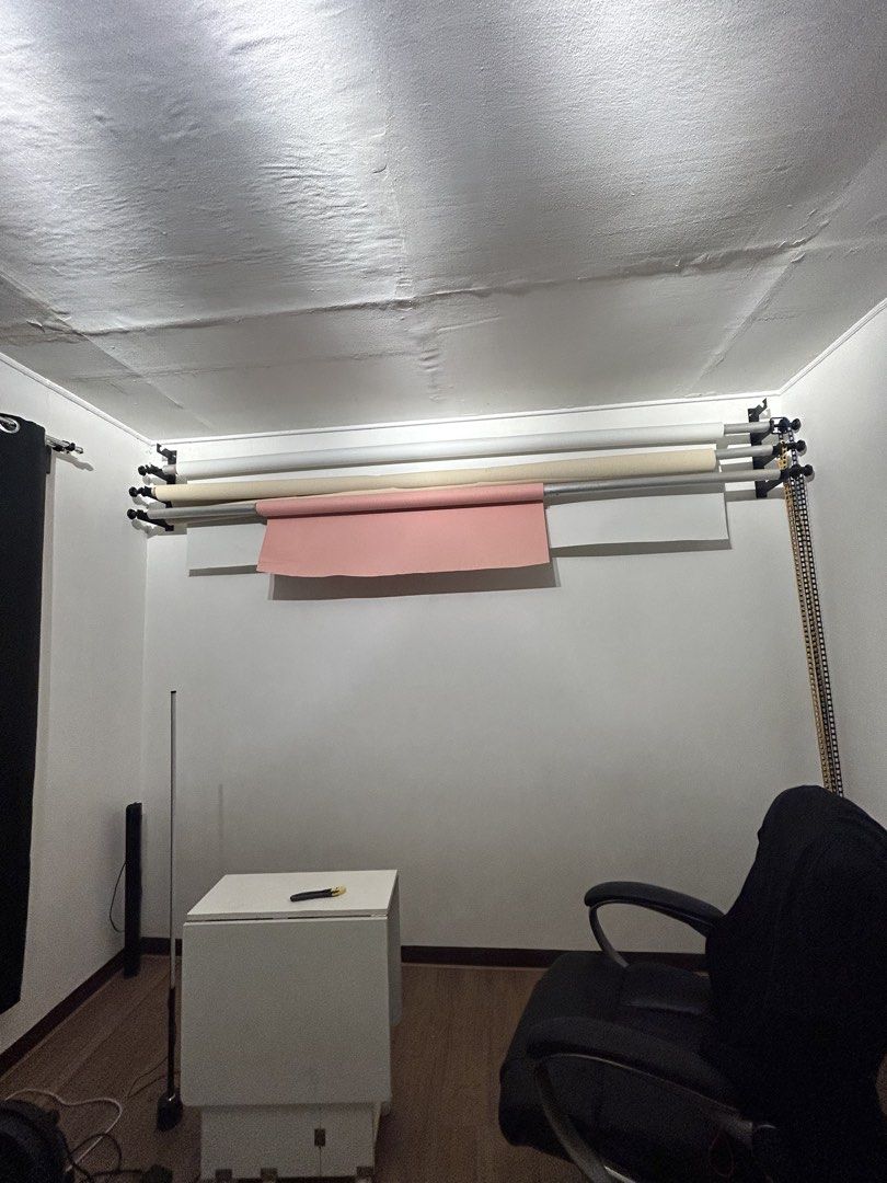 STUDIO BACKDROP (Category: Lighting & Studio Equipment) located in Quezon City. Submitted by alisazxc (Listing ID 1460182316, Image 1). Description: STUDIO BACKDROP - comes with 3 colors -nude, white and pink take all for ₱3000 can pick up anytime loc cubao qc.