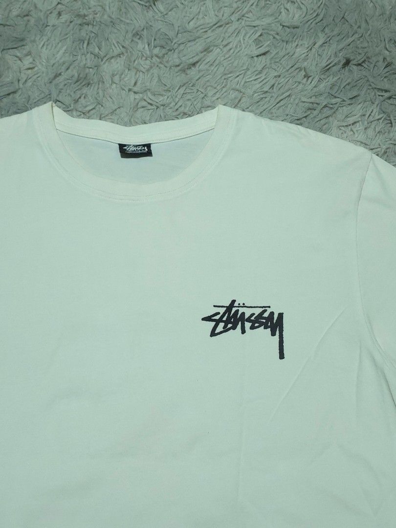 Stussy (Category: Tshirts & Polo Shirts ) located in Abulug. Submitted by humanwhosellthings (Listing ID 1460192461, Image 3). Description: STUSSY ✅️Size: Large on tag fit to XLarge ✅️Dimes: 22.5W x 29L ✅Condition: Excellent ✅Issue: None ✅Color Rate: 9.8/10.