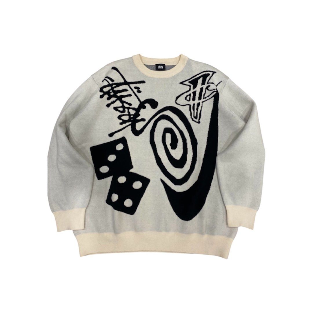 STUSSY KNITTED LONGSLEEVE (Category: Coats, Jackets and Outerwear) located in Manila. Submitted by brndn.rgld (Listing ID 1460298227, Image 1). Description: SLIGHTLY NEGO FOR SURE BUYER DM FOR AVAILABLE SIZE LIKE NEW NO ISSUE.