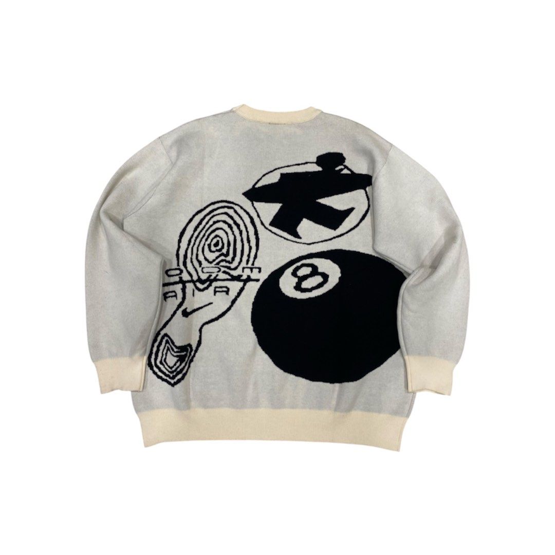 STUSSY KNITTED LONGSLEEVE (Category: Coats, Jackets and Outerwear) located in Manila. Submitted by brndn.rgld (Listing ID 1460298227, Image 2). Description: SLIGHTLY NEGO FOR SURE BUYER DM FOR AVAILABLE SIZE LIKE NEW NO ISSUE.