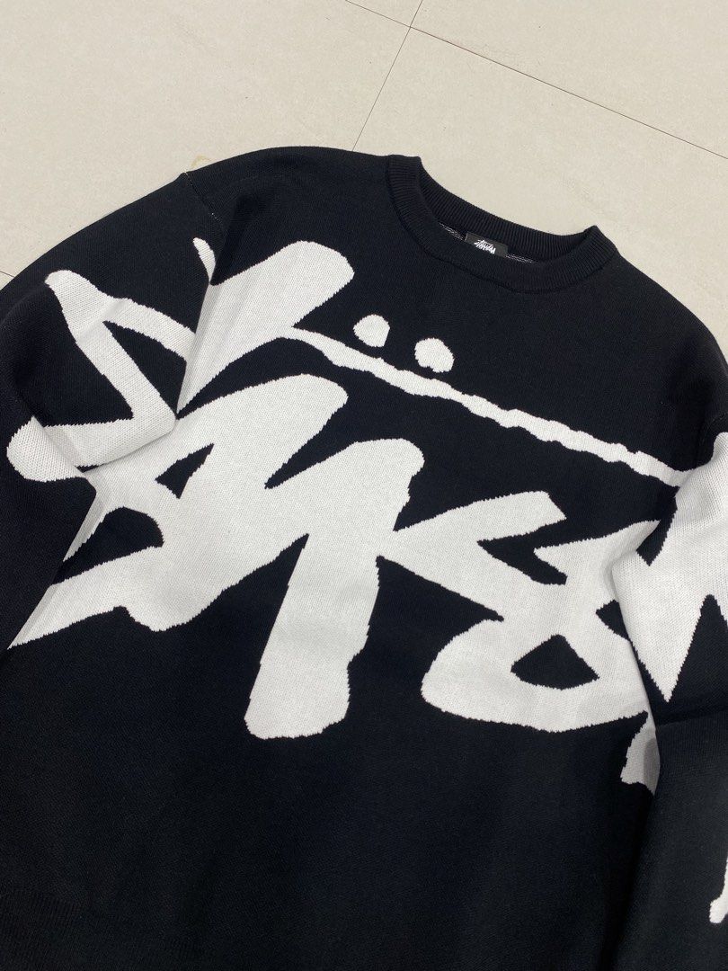 STUSSY KNITTED LONGSLEEVE (Category: Coats, Jackets and Outerwear) located in Manila. Submitted by brndn.rgld (Listing ID 1460298347, Image 3). Description: SLIGHTLY NEGO FOR SURE BUYER DM FOR AVAILABLE SIZE LIKE NEW NO ISSUE.