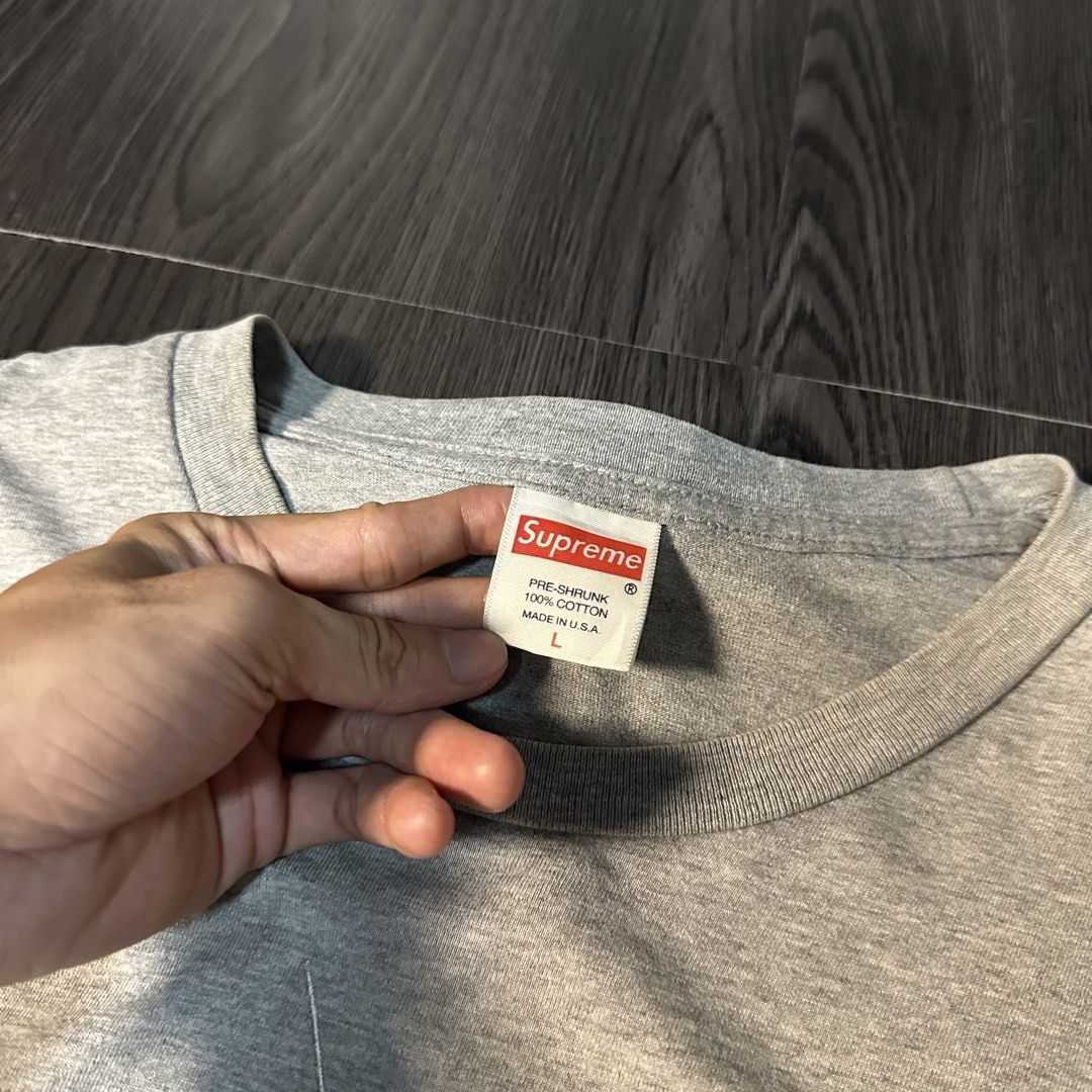 SUPREME TV (Category: Formal Shirts) located in San Jose del Monte. Submitted by xanthrift2.0 (Listing ID 1460282148, Image 3). Description: SUPREME TV GREY TEE color rate: 9.8/10 dimes: 22 x 29 ₱899.