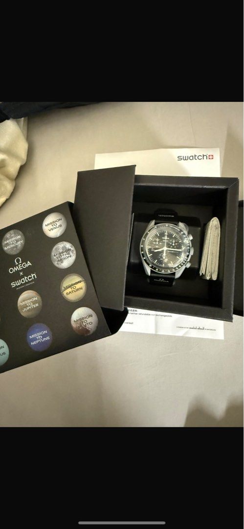 Swatch OMEGA （分類：手錶）位於 Hong Kong。 由 sze68 提交（商品編號 1460166027，圖片 1）。簡介： Swatch OMEGA 全新，有單，。