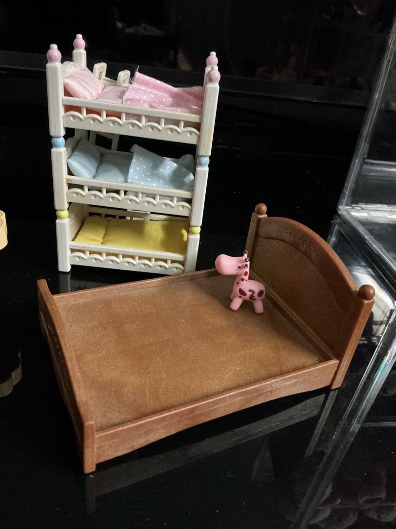 Sylvanian bed and decks (Category: Designer & Blind Box Toys) located in Angeles City. Submitted by goodbuysathome (Listing ID 1460150975, Image 3). Description: Authentic from Canada Add sf 74 Gcash payment Lp npo plus sf .