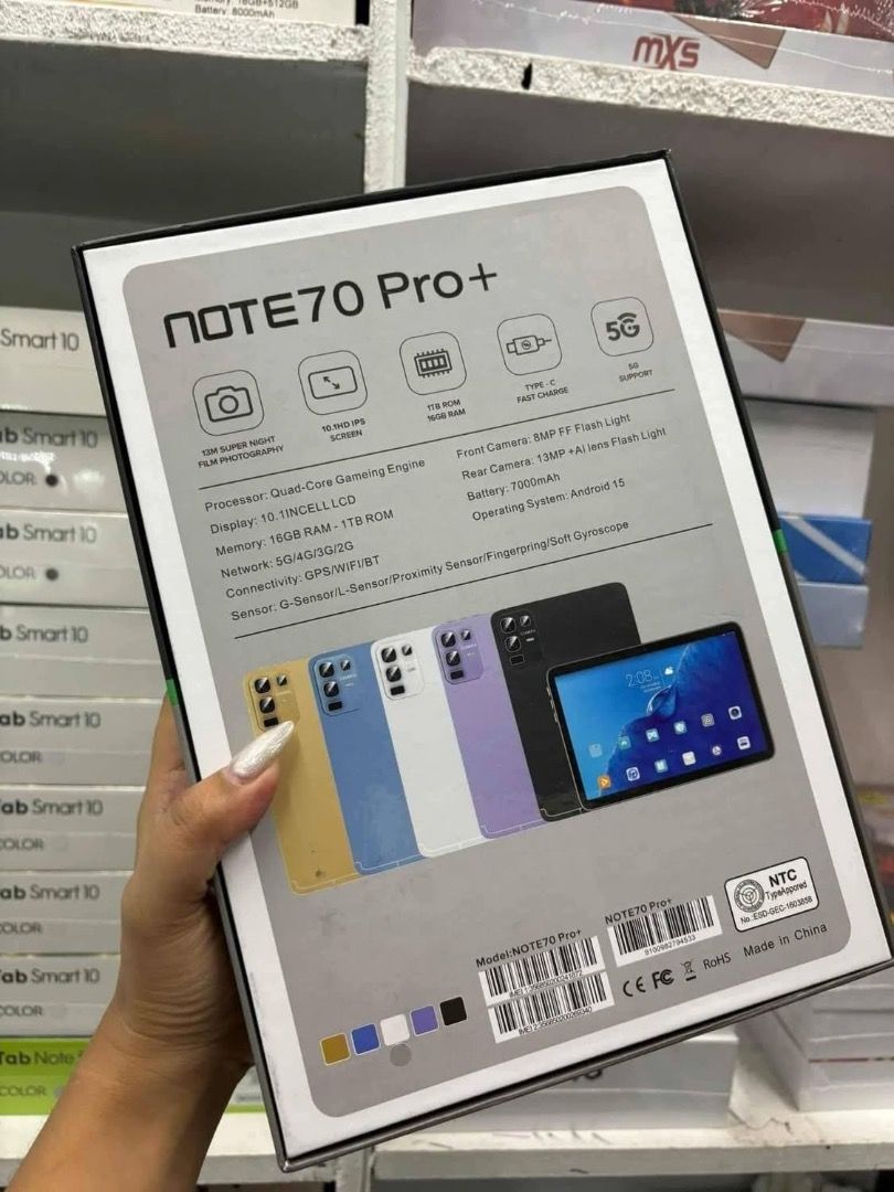 Tablet Note 70 pro+ (Category: Android) located in Manila. Submitted by swiftdeer_8808f2 (Listing ID 1460193584, Image 3). Description: .