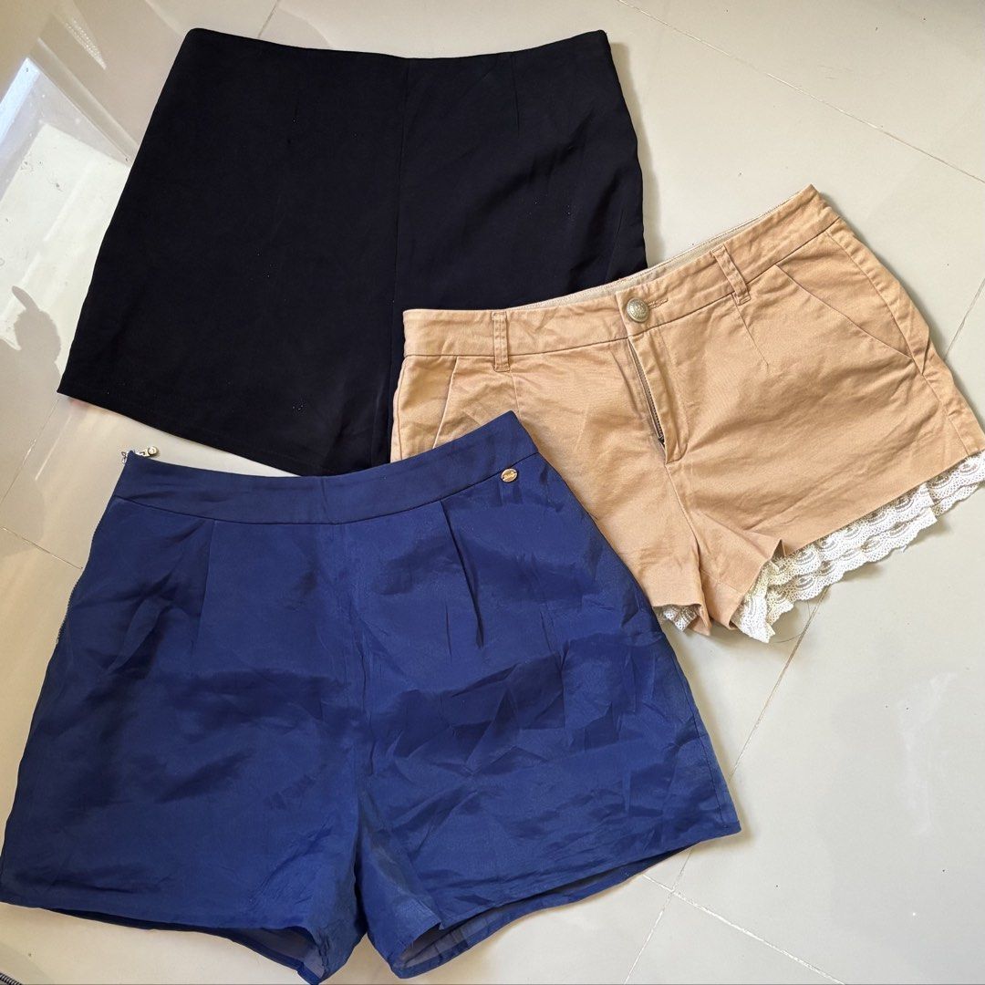 take all 100 (Category: Shorts) located in Manila. Submitted by lavieelle (Listing ID 1460264651, Image 1). Description: - take all branded shorts for 100 pesos - highwaisted shorts from SM dept store - best fit xs to small frames - can pass as new, no flaws - decluttering .