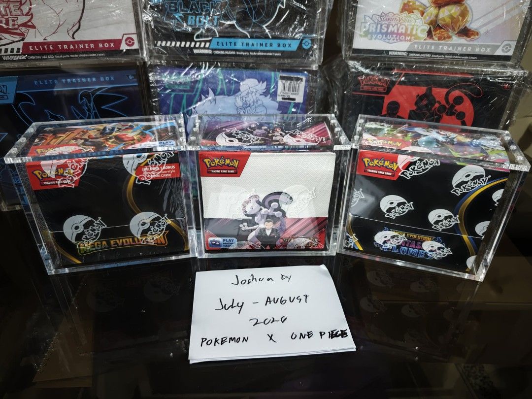 TCG Acrylic Cases (Category: Trading Cards Accessories) located in San Pedro. Submitted by gelai_0813 (Listing ID 1460243514, Image 2). Description: Selling acrylic cases for your collection. Currently avail for Pokemon are: ETBs, UPC, SPC All Magnetic Cases Ranging from 5mm to 8mm .