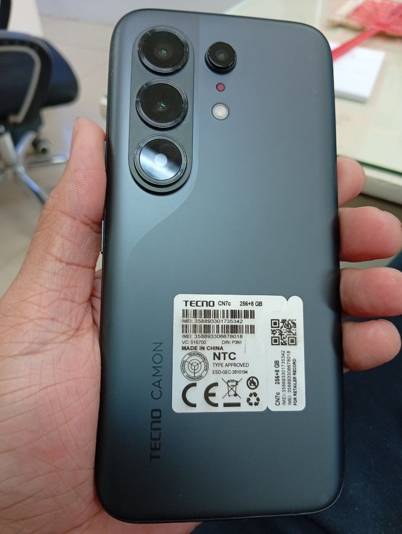 Tecno Camon 50 ultra (Category: Android Others) located in Reina Mercedes. Submitted by lacastearv27917 (Listing ID 1460220169, Image 3). Description: rush sale tecno camon 50 ultra Good As New Almost 3week7 With complete Box within isabela Area if possible.