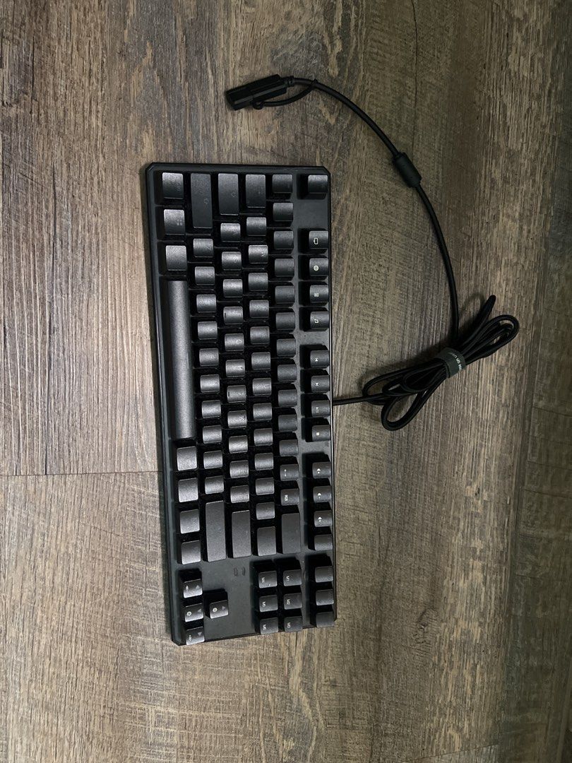 Tecware Phantom TKL (Category: Computer Keyboard) located in Singapore. Submitted by threadingwaves (Listing ID 1460130535, Image 2). Description: Mechanical keyboard with outemu brown switches. Will include keycap puller and spare switches. A little dusty from being left on the table. Everything working well. .