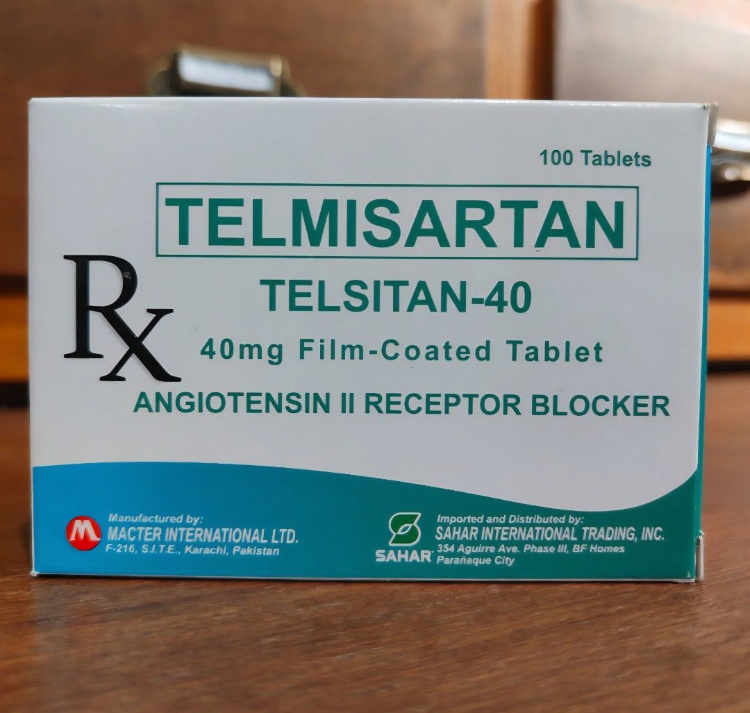TELMISARTAN 40MG 100TABLETS (Category: Medical Supplies & Tools) located in Manila. Submitted by hg_consumergoods (Listing ID 1460266551, Image 1). Description: Telmisartan 40mg Telsitan 100 tablets per box.