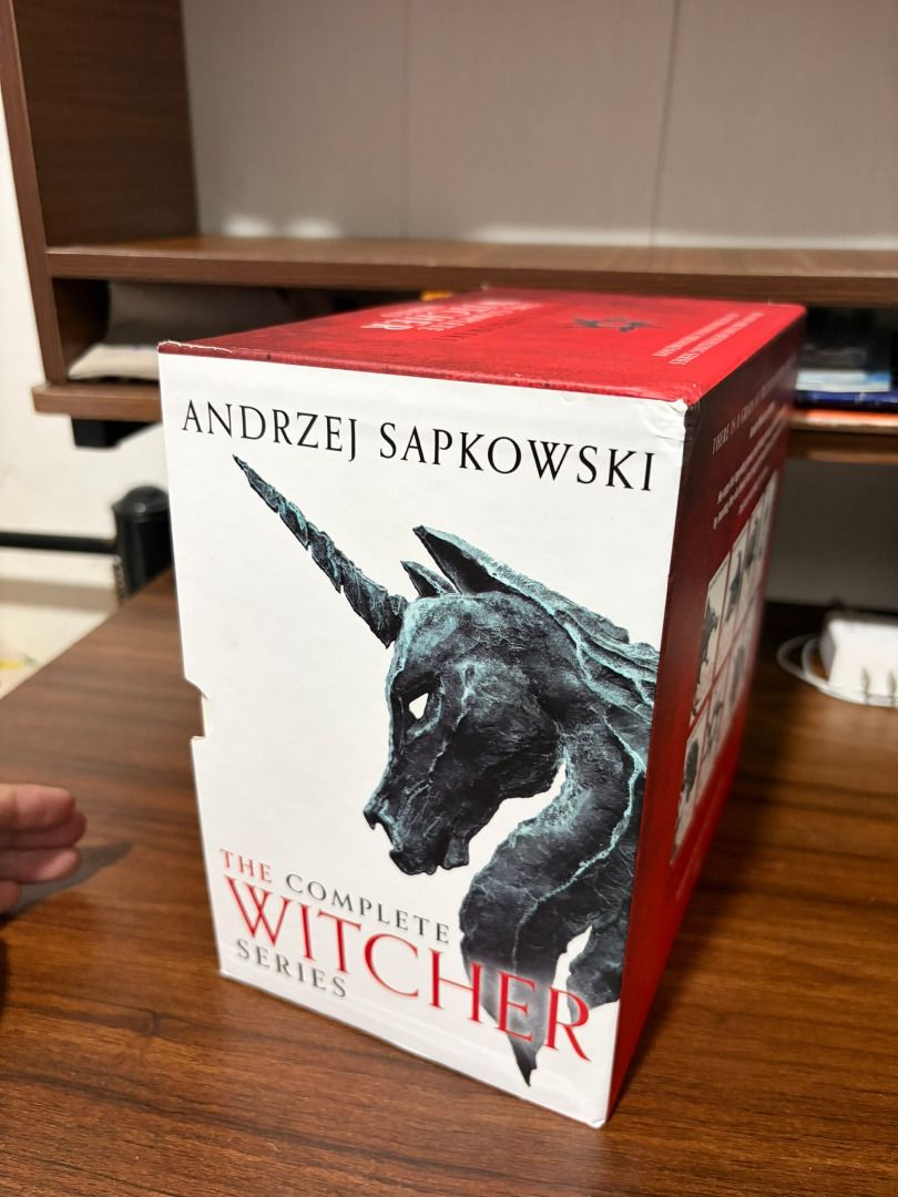 The Complete Witcher Series by Andrzej Sapkowski Box Set (Category: Storybooks) located in Manila. Submitted by kneon16 (Listing ID 1460289909, Image 2). Description: The Witcher Series Complete Book set / Box set 5.0k pesos Meetups SM Sta Mesa, Rob Magnolia Payment Gcash, Bank Transfer or Cash sa meetups..