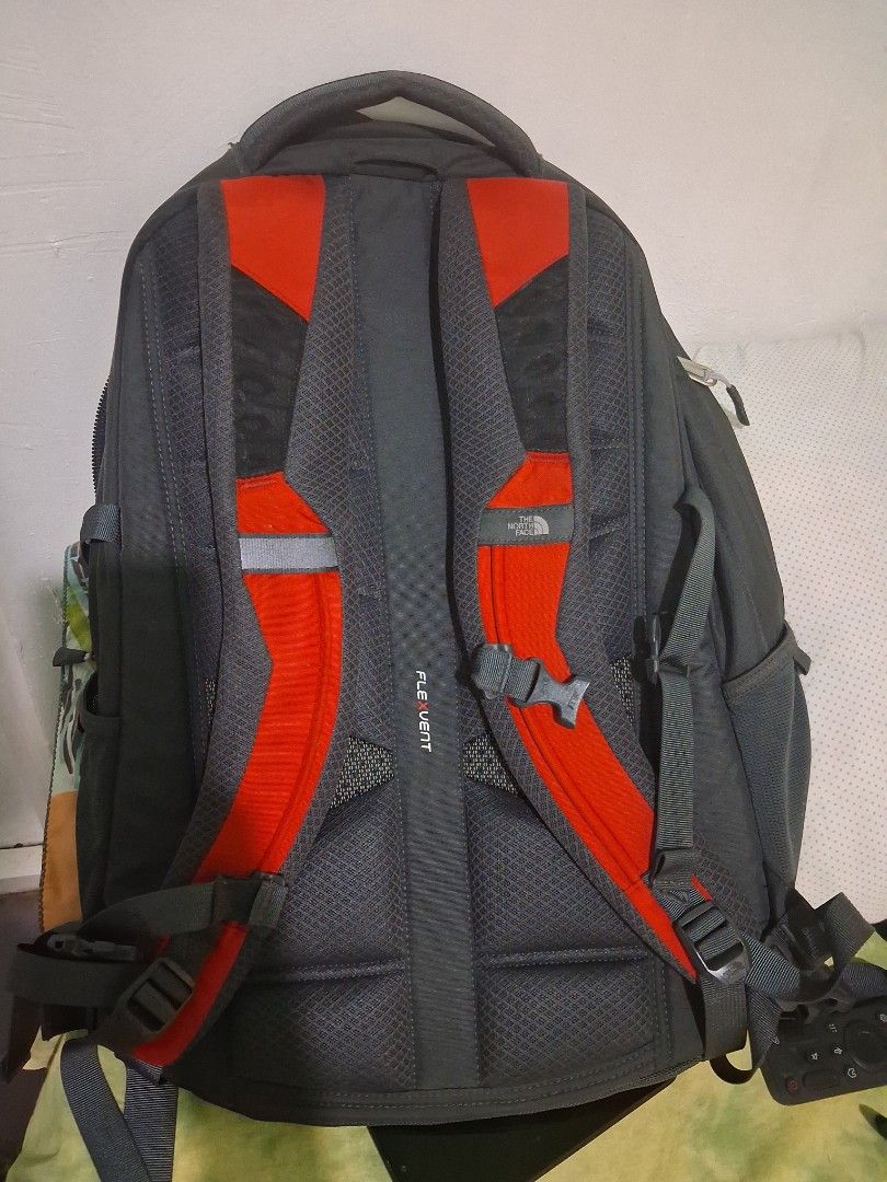 North Face Borealis Backpack Red Grey (Category: Backpacks) located in Manila. Submitted by quickturtle-65ba (Listing ID 1460295548, Image 2). Description: - The North Face Borealis backpack - Eye-catching red front panel with bungee cords - Durable grey main body - Comfortable FlexVent suspension system - Spacious interior with dedicated laptop sleeve - Ideal for school, daily commutes, or hiking adventures.