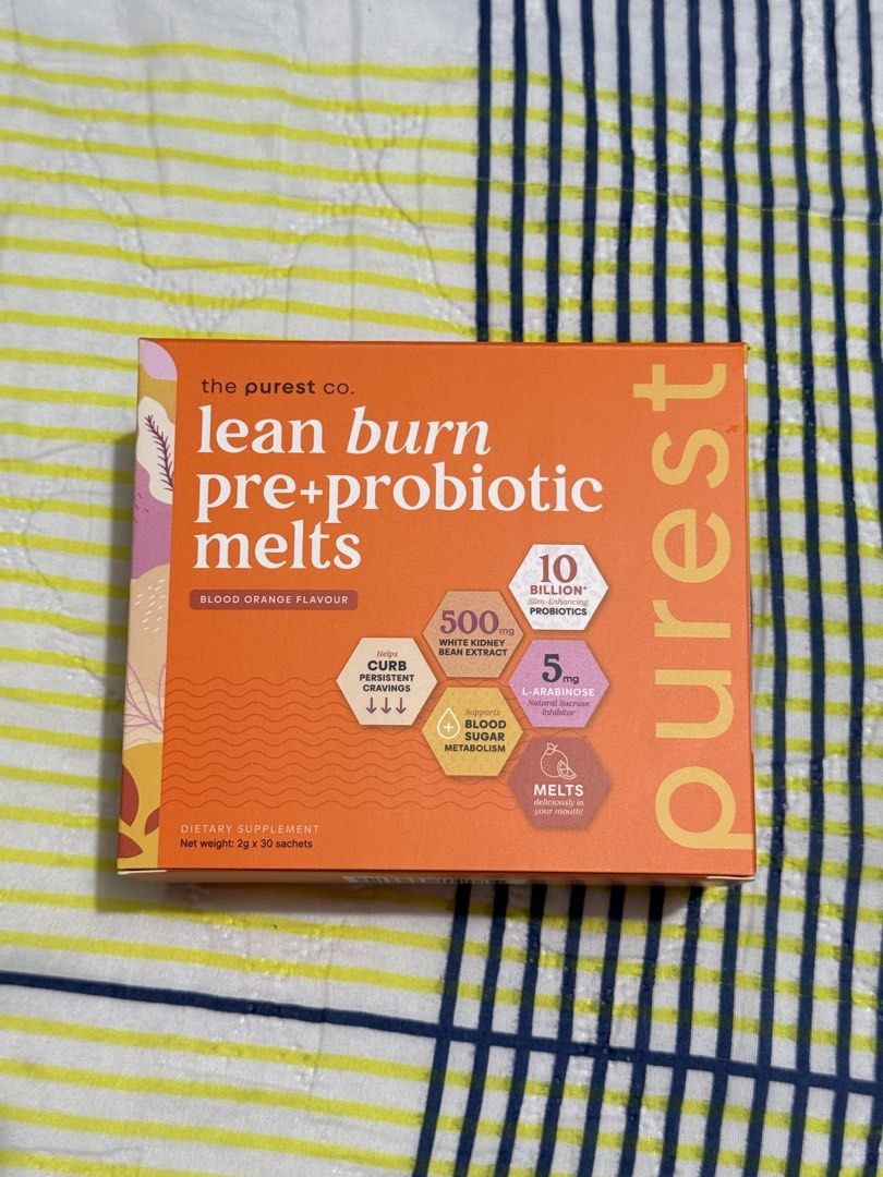 The Purest Co (lean burn pre+probiotic melts) (Category: Health Food, Drinks & Tonics) located in Batangas. Submitted by misscalista_ (Listing ID 1460207291, Image 1). Description: 25 pcs, 5 pcs lang bawas.