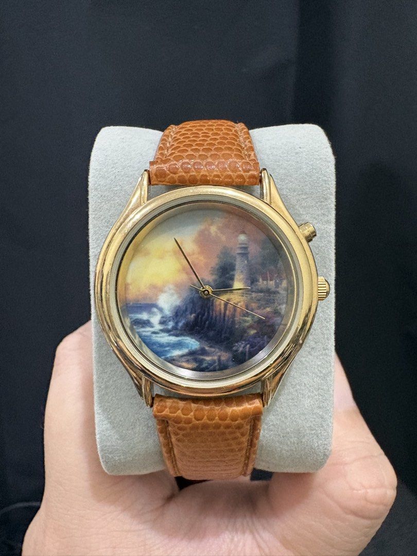 Thomas Kinlade Watch (Category: Men's Watches) located in Manila. Submitted by francisher15255 (Listing ID 1460196683, Image 1). Description: Thomas Kinlade Painter of Light Watch ✅34mm Dial ✅Stainless Steel Back ✅Original Leather Strap ✅Japan Movement Location: Tarlac City Meet up only.