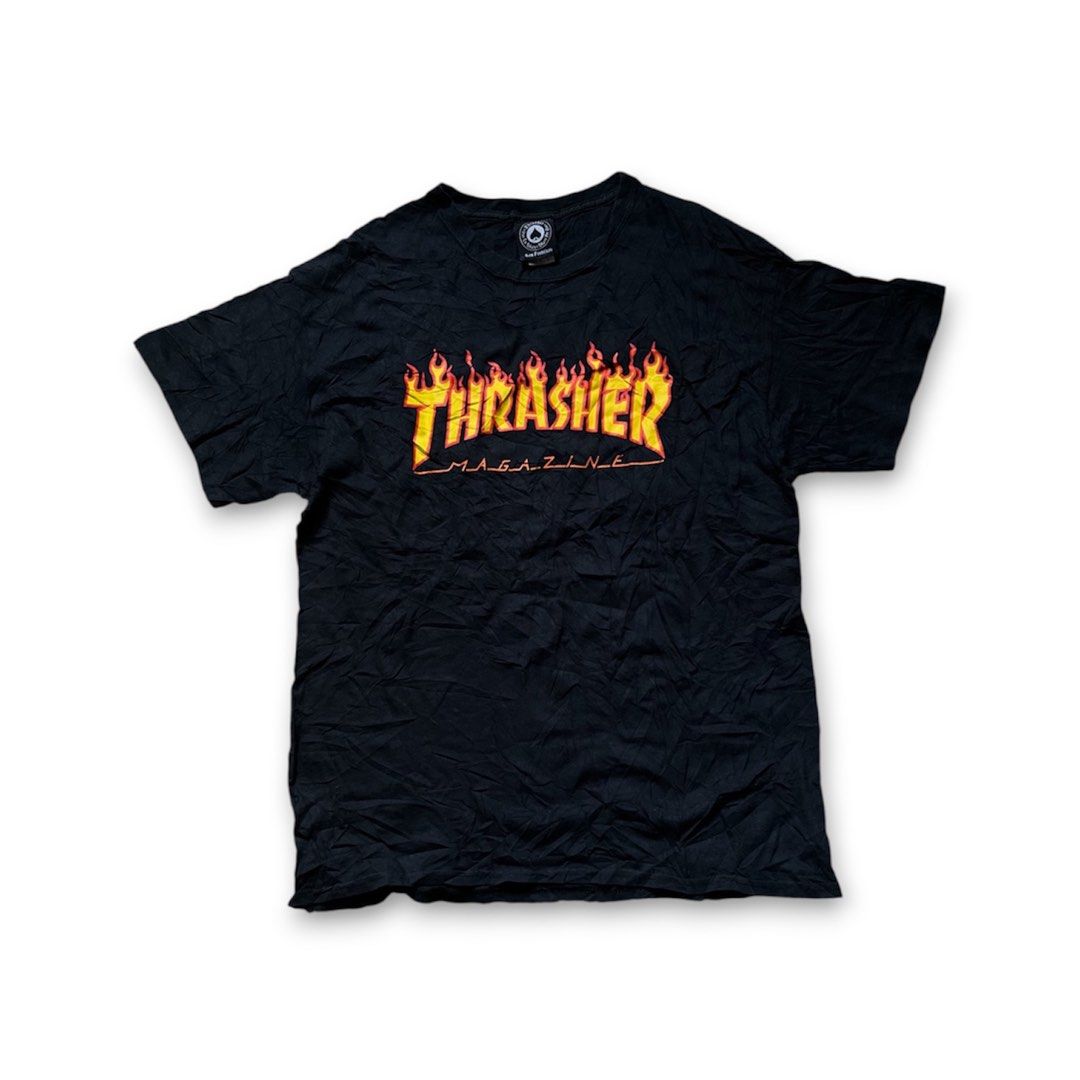 Thrasher Flame Spellout Tshirt (Category: Tshirts & Polo Shirts ) located in Alabel. Submitted by rndm.f1nds (Listing ID 1460135633, Image 1). Description: No Issue.