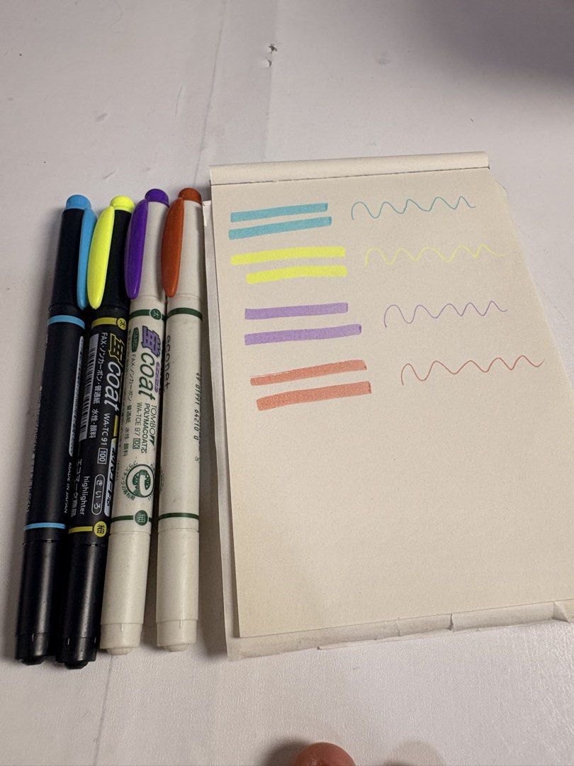 Tombow Coat Poly MACDmate Highlighters Set (Category: Craft Supplies & Tools) located in Pasig City. Submitted by purplewingsph1 (Listing ID 1460106029, Image 2). Description: - Set of 4 Tombow Coat Poly MACDmate highlighters PAYO Only. Strictly no COD. (Please view my Carousell profile for proof of legitimacy: purplewingsph1) Mode of payment: Gcash, Maya, or Bank transfer (Seabank or UB) Mode of Delivery: Buyer will shoulder shipping. Can do Sam
