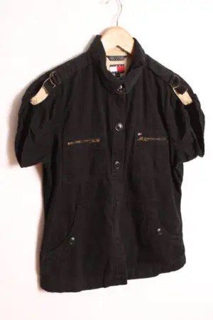 TOMMY HILFIGER UTILITY TOP / SHORT SLEEVE JACKET (Category: Shirts) located in Pasig City. Submitted by livebird-217e (Listing ID 1460135030, Image 2). Description: Authentic vintage Size XS women or tweens 12yo Bust 32” Waist 24” No issues .