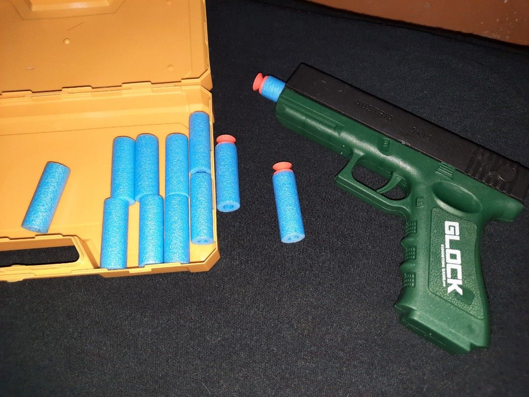 Toy Gun - Foam Dart Gun (Category: Action & Battle Toys) located in Las Pinas. Submitted by gdgtsjcsph (Listing ID 1460258394, Image 2). Description: *What you see is what you get. *Foam dart toy Gun. *With additional Foams. *With small case..