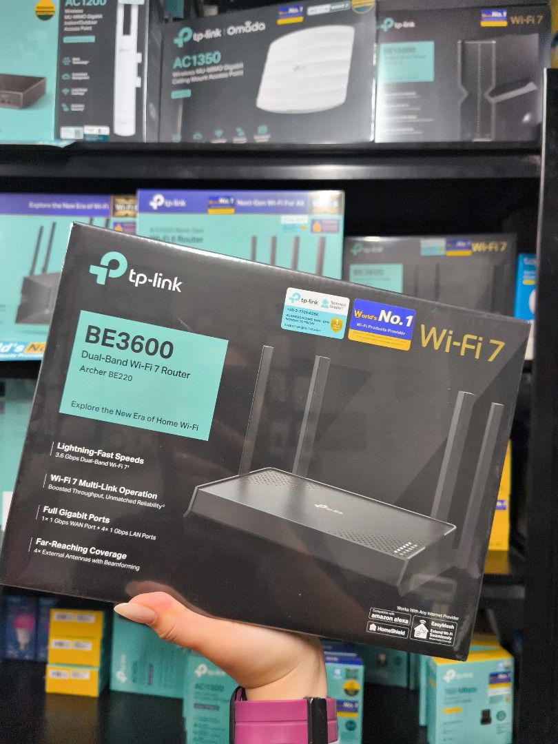 TP LINK ARCHER BE220 WIFI 7 ROUTER (Category: Other Gadgets) located in Taguig. Submitted by tplink.imackdigitals (Listing ID 1460205647, Image 1). Description: .