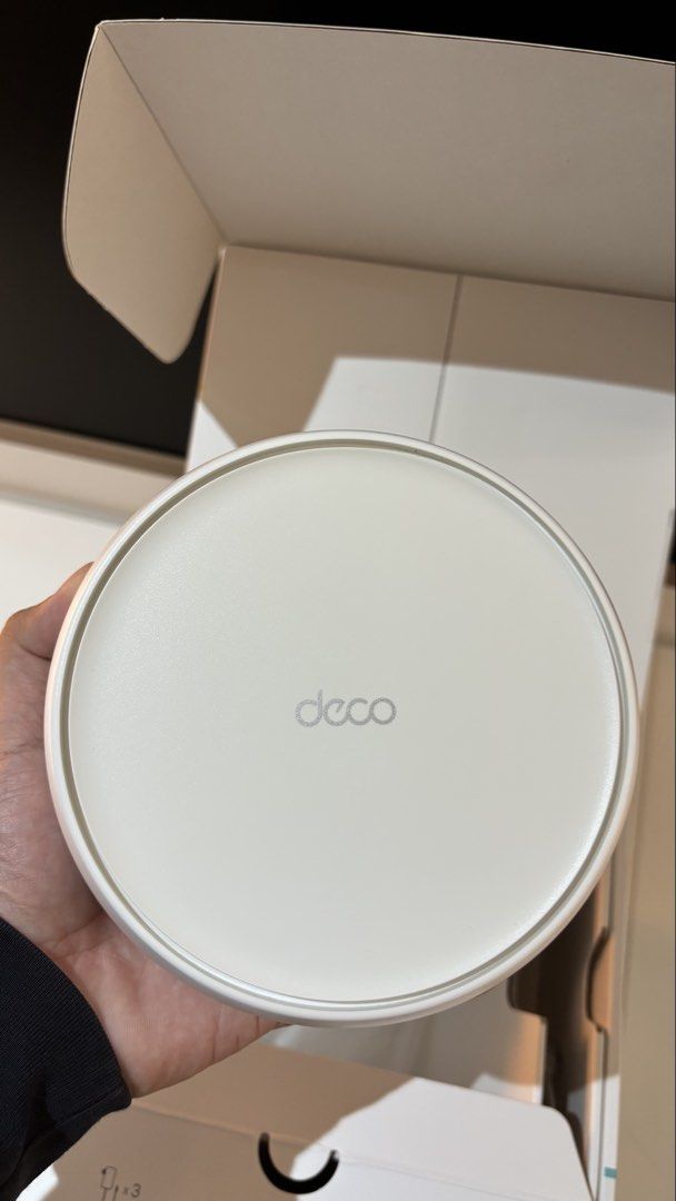 Tp-link Deco BE22 / BE3600 Mesh (Category: Networking) located in Quezon City. Submitted by disquaire (Listing ID 1460257184, Image 2). Description: Extra BE22 unit from three pack. Third unit was only tried once for range testing. Ended up only needing two for my setup. No scratch, clean, brand new and kept well after testing. Delivery preferred. Can deliver from Las Pinas / Cavite if buyer is in Metro Manila, just have to schedule visit to Las 
