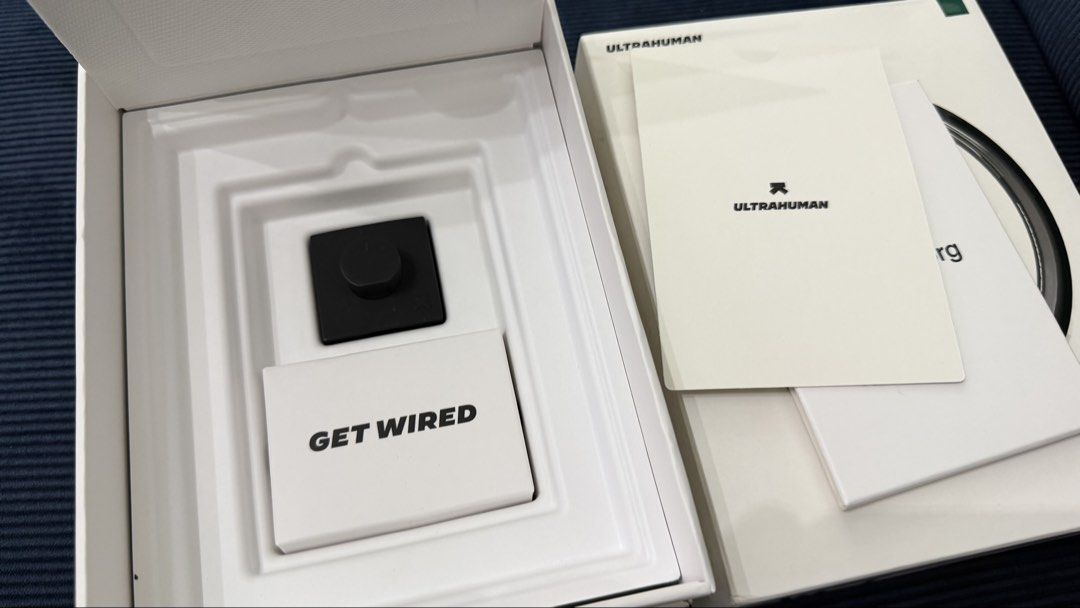 Ultrahuman Air Matte Black Size 7 (Category: Wearables & Smart Watches) located in Manila. Submitted by gloriepine49613 (Listing ID 1460304492, Image 2). Description: Ultrahuman Ring AIR – Matte Black, Size 7 This is a replacement unit that was issued to me and used for only approximately one week. It is in excellent overall and fully functional condition, with no scratches or known issues. Features: • Tracks sleep, movement, recovery, heart rate